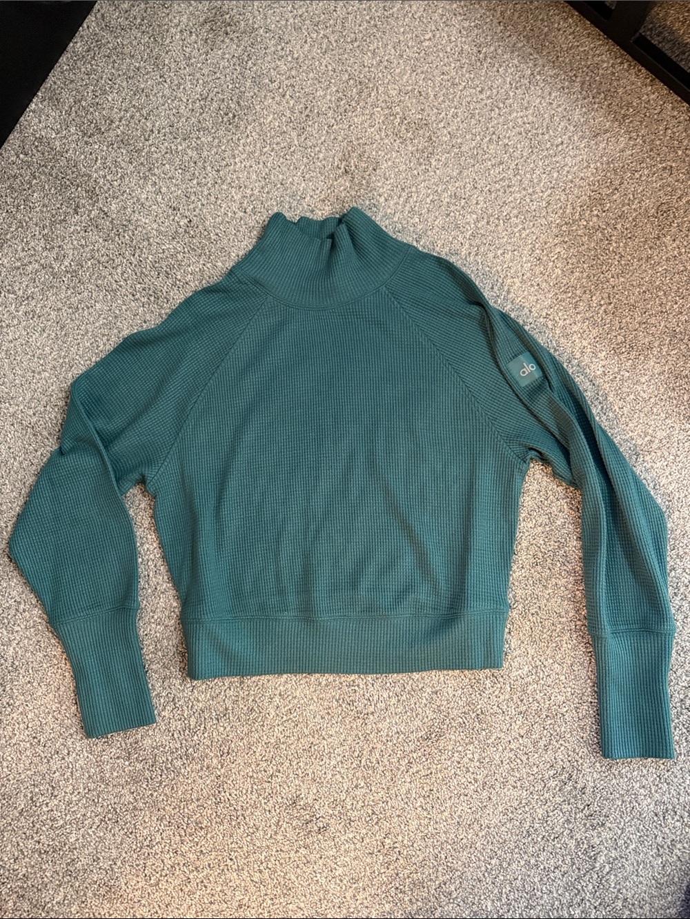 Alo Waffle Weekend Escape Mock Neck - Picture 2 of 5